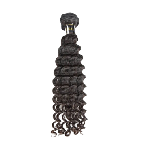 10A 1 Piece Black Deep Wave Virgin Brazilian Human Hair Bundle