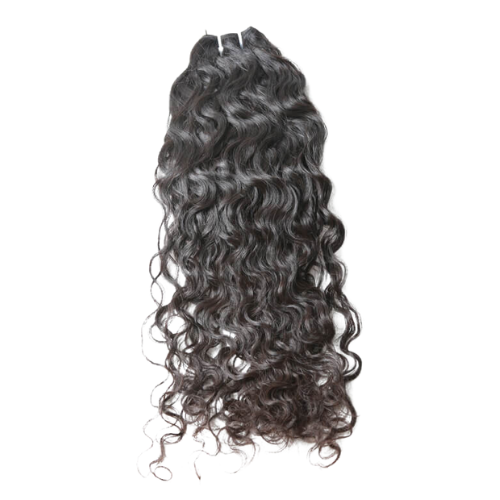 9A 1 Piece Black Water Wave Virgin Brazilian Human Hair Bundle
