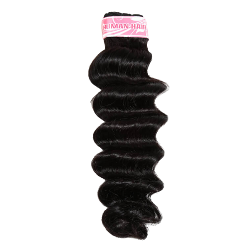 9A 1 Piece Black Loose Deep Wave Virgin Brazilian Human Hair Bundle