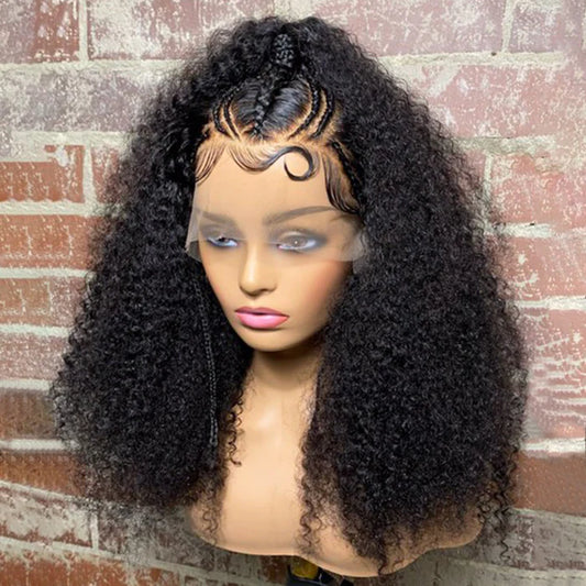 AMALA | Black Afro Curly Style + Special Braids 16 - 18 inch